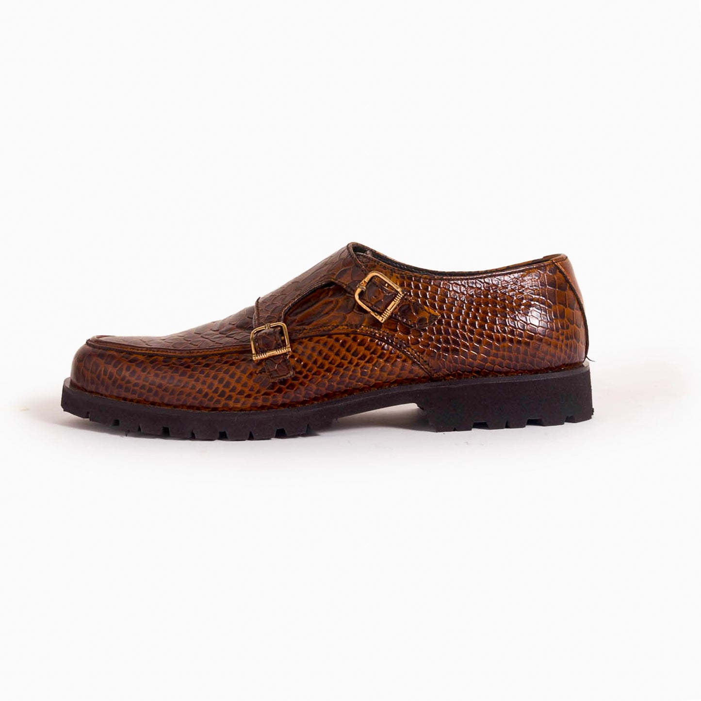 Brown Double Monk Cow Leather CDC 777